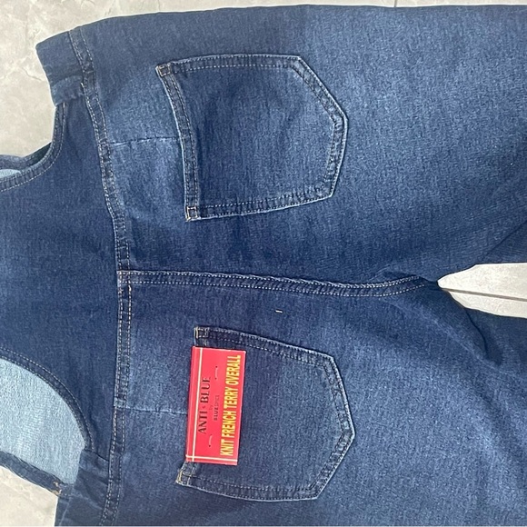 NWT.Dark Blue Terry Overalls size Small. Anti-Blue by Blue Spice. Women’s - Picture 3 of 13